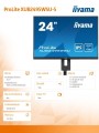 Monitor 24.1 cala XUB2495WSU-B5 IPS,16:10,HAS(150mm),4xUSB -1658514