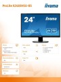 Monitor 23.8 cala X2483HSU-B5 VA,HDMI,DP,USBx2,2x2W,ACR-80M:1 -1634181