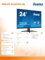 Monitor 24 cale XU2493HS-B4 IPS.HDMI.DP.VGA.2xW.4MS. -1531530