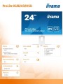 Monitor 23.8 cala XUB2492HSU-W5 IPS,HDMI,DP,VGA,USB,HAS(150mm),biały -1635000