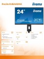 Monitor 24 cale XUB2492HSC-B5 IPS,USB-C,HDMI,DP,USB3.0,HAS(150mm) -1635012