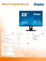 Monitor 25 cali XUB2595WSU-B5 IPS.PIVOT.16:10.USB.DP.HDMI.VGA.2x2W.  300(cd/m2).HAS(150mm) -1689393