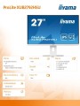Monitor 27 cali XUB2792HSU-W5 IPS,HDMI,DP,VGA,FHD,SLIM,HAS(150mm) -1635132