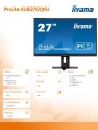 Monitor 27 cali XUB2792QSU-B5 IPS,QHD,HAS(150mm),DVI,HDMI,DP,USB -1628445