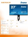 Monitor 27 cali XUB2793HS-B5 IPS,FHD,HDMI,DP,2x2W,HAS(150mm),300cd -1617024