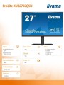 Monitor 27 cali XUB2796QSU-B5 IPS,1ms,HDMI,DP,FreeSync,QHD,HAS(150mm)-1635164