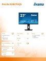 Monitor 27 cali XUB2793QS-B1 IPS,WQHD,2xHDMI,DP,2x2W,HAS,300cd/m2-1609518