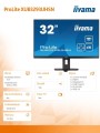 Monitor ProLite XUB3293UHSN 31.5 cala XUB3293UHSN-B5 IPS,4K,USB-C DOCK,KVM,SLIM,2x3W,RJ45 -1658548