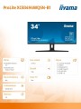 Monitor 34 cale XCB3494WQSN- VA,UWQHD,1500R,USB-C DOCK,KVM,120Hz,2X2W -1566067