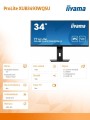 Monitor 34 cale XUB3493WQSU IPS,UWQHD,DP,HDMI,HAS(150mm)-1635286