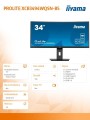 Monitor 34 cale XCB3494WQSN-B5 VA,UWQHD,1500R,USB-cDock,KVM,HAS(150mm)-1635298