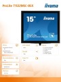 Monitor 15 T1532MSC-B5X pojemnościowy 10pkt IP54 HDMI DP-1436693