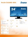 Monitor 24 T2454MSC-B1AG pojemnościowy 10PKT, IP, powłoka AG-1433818