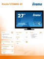 Monitor 27 T2736MSC-B1 AMVA, 10pkt, pojemnościowy, HDMI, DP, USB-1421764