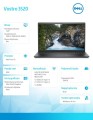 Notebook Vostro 3520 Win11Pro i3-1215U/8GB/256GB SSD/15.6 FHD/Intel UHD/FgrPr/Cam &amp; Mic/WLAN + BT/Backlit Kb/3 Cell/3YPS-1703658