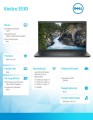 Notebook Vostro 3530 Win11Pro i5-1335U/8GB/256GB SSD/15.6 FHD/Intel UHD/FgrPr/Cam &amp; Mic/WLAN + BT/Backlit Kb/4 Cell/3YPS -1703724