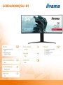 Monitor 34 cale GCB34801WQSU-B1 VA,UWQHD,180HZ,0.4ms,1500R(Curved),   2xHDMI,2xDP,2xUSB 3.2,2x3W,HDR400,HAS(110mm),VESA(100x100mm) -1710080