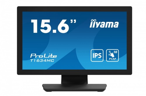 Monitor 15.6 cala T1634MC-B1S IPS,poj.10pkt.450cd,IP65,7H,VGA,HDMI,DP -1715604