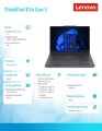 Laptop ThinkPad E14 G5 21JK0082PB W11Pro i5-1335U/8GB/512GB/INT/14.0 WUXGA/Graphite Black/1YR Premier Support + 3YRS OS -1717923