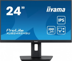 Monitor 23.8 cala XUB2492HSU-B6 IPS,HDMI,DP,VGA,100Hz,PIVOT,USB,HAS/150mm 