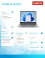 Laptop ThinkBook 16 G6 21KH0078PB W11Pro i3-1315U/8GB/512GB/INT/16.0 WUXGA/Arctic Grey/3YRS OS + CO2 Offset -1731656