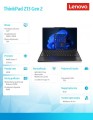 Laptop ThinkPad Z13 G2 21JV0018PB W11Pro 7840U/32GB/1TB/AMD Radeon/LTE/13.3 2.8K/Touch/Flax Fiber + Aluminium/3YRS Premier Support + CO2 Offset -1754539