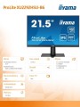Monitor 21.5 cala ProLite XU2292HSU-B6 IPS,100Hz,FreeSync,SLIM,HDMI,DP,2x2W,  4xUSB(3.2),0.4ms-1764736