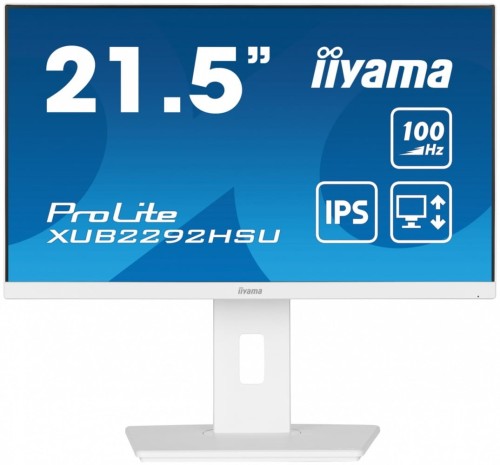 Monitor 21.5 cala ProLite XUB2292HSU-W6 IPS,100Hz,FreeSync,PIVOT,0.4ms,HDMI,  DP,4xUSB(3.2),2x2W,HAS(150mm), Biały-1764766