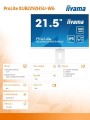 Monitor 21.5 cala ProLite XUB2292HSU-W6 IPS,100Hz,FreeSync,PIVOT,0.4ms,HDMI,  DP,4xUSB(3.2),2x2W,HAS(150mm), Biały-1764779