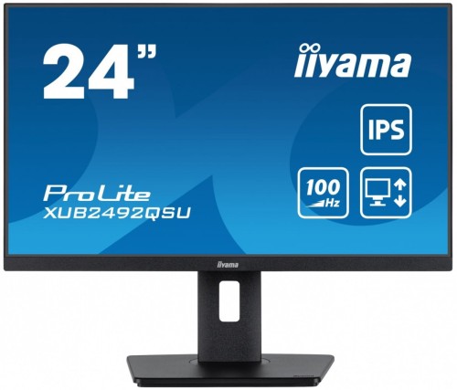 Monitor 23.8 cala ProLite XUB2492QSU-B1 IPS,QHD,USB-C,100Hz,3xUSB(3.2),HDMI,DP  300cd/m2,FreeSync,2x2W,HAS(150mm),PIVOT-1764827