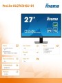 Monitor 27 cali ProLite XU2763HSU-B1 IPS,100HZ,ECO,3ms,SLIM,HDMI,DP,2x USB3.2 TCO,EPEAT-1764865