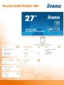 Monitor 27 cali ProLite XUB2792QSU-W6 IPS,QHD,HAS(150mm),100Hz,4xUSB3.2,SLIM-1764893