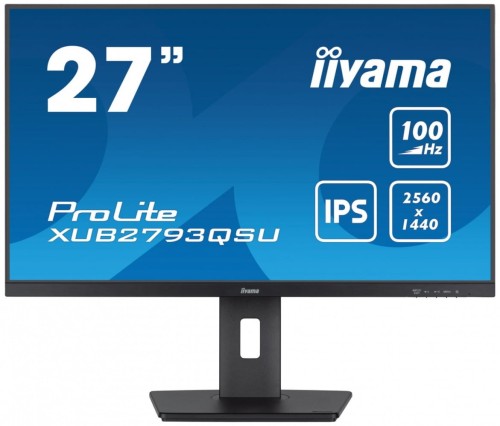 Monitor 27 cali ProLite XUB2793QSU-B6 IPS,QHD,HAS(150mm),100Hz,HDMI,DP,2x2W   2xUSB(3.2),FreeSync-1764947