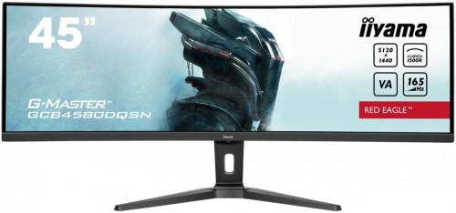 Monitor 45 cali G-Master GCB4580DQSN-B1, VA,DQHD,165HZ,USB-C-DOCK,RJ45,32:9,  1500R,450cd/m2,3000:1,0.8ms,3xUSB,2xHDMI,1xDP,2x3W,PowerDelivery-90W-1764660