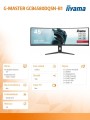 Monitor 45 cali G-Master GCB4580DQSN-B1, VA,DQHD,165HZ,USB-C-DOCK,RJ45,32:9,  1500R,450cd/m2,3000:1,0.8ms,3xUSB,2xHDMI,1xDP,2x3W,PowerDelivery-90W-1764669
