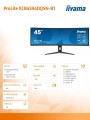 Monitor 44.5 cala XCB4594DQSN-B1 VA,DQHD,165HZ,USB-C-DOCK,RJ45,32:9,1500R,450cd/m2,3000:1,0.8ms,3xUSB,2xHDMI,1xDP,2x3W,PowerDelivery-90W-1764984