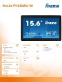 Monitor 15.6 cala ProLite TF1633MSC-B1 IPS,poj.10pkt.450cd,IP54-1783798