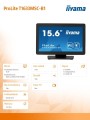 Monitor 15.6 cala ProLite T1633MSC-B1 poj.10pkt,IP54,IPS,USB-1783750
