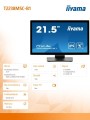 Monitor 22 cale T2238MSC-B1 IPS,FHD,DP,HDMI,2x2W,2xUSB,600(cd/m2),   10pkt.7H,IP1X(FRONT),PION/POZIOM -1787050