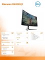 Monitor AW3225QF 31.6 cala Curved NVIDIA G-Sync Compatible 240Hz OLED  4K (3840x2160)/16:9/2xHDMI/5xUSB 3.2/3Y AES&amp;PPE -1811283