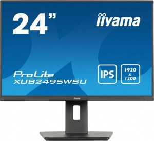 Monitor 24 cale XUB2495WSU-B7 IPS,16:10,300cd,4ms,HDMI,DP,3xUSB(3.2), 1xUSB-c,2x2W,FlickerFree,HAS(150mm) 