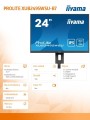Monitor 24 cale XUB2495WSU-B7 IPS,16:10,300cd,4ms,HDMI,DP,3xUSB(3.2), 1xUSB-c,2x2W,FlickerFree,HAS(150mm) -1812367