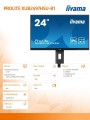 Monitor 24 cale XUB2497HSU-B1 IPS.HDMI.DP.2x2W.2xUSB(2.0).HAS(150mm). 250cd.1ms.100Hz -1812275
