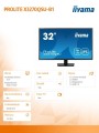 Monitor 32 cale X3270QSU-B1 IPS,WQHD,HDMI,DP,100Hz,250cd,3ms,2x2W,   3xUSB(3.2),FlickerFree,VESA -1812321