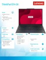 Laptop ThinkPad E14 G6 21M30027PB W11Pro 7535HS/16GB/512GB/INT/14.0 WUXGA/Graphite Black/1YR Premier Support + 3YRS OS + CO2 Offset -1818308