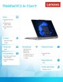 Ultrabook ThinkPad X1 2in1 G9 21KE002WPB W11Pro Ultra 7 155U/32GB/1TB/INT/LTE/14.0 2.8K OLED/Touch/Grey/vPro/3YRS Premier Support Plus + CO2 Offset -1824448