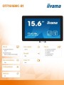 Monitor 16 cali OTF1616MC-B1, VA,poj.10pkt.1100cd,IP65, outdoor, VGA,HDMI,DP,RJ45 -1840539