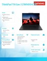 Notebook ThinkPad T16 G3 21MN004CPB W11Pro Ultra 7 155U/16GB/512GB/INT/16.0 WUXGA/Black/3YRS Premier Support + CO2 Offset -1863694