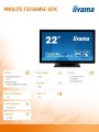 Monitor wielkoformatowy  21.5 cala T2234MSC-B7X POJ.10PKT.IP65,HDMI,DP,350cd,7H-1505488