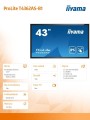 Monitor wielkoformatowy 43 cale T4362AS-B1 20pkt., 24/7, IPS, 500cd, ANDROID 8.0-1592806